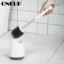 ONEUP TPR Toilet Brush Wall-mounted Floor-standing Cleaning Tool Home Bathroom Long Handle Clean Soft Brush Bathroom Accessories 2024 - buy cheap
