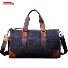 Large-capacity Travel Bag Leather Fitness Bag Nylon Travel Handbag Men Shoulder Messenger Bags Men's Short-distance Waterproof 2024 - buy cheap
