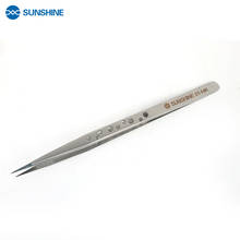 SUNSHINE ST-14K SUNSHINE ST-14K Tweezers ultra-precision straight tweezers With Holes Anti-Static Maintenance Tool For Repair 2024 - buy cheap