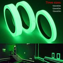 3M 10/12/15mm Luminous Tape Night Vision Glow In Dark Self-adhesive Warning Tape Safety Security Home Decoration Tapes 2024 - buy cheap