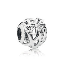 Authentic 925 Sterling Silver Bead Dreamy Dragonfly Charm Fit Fashion Women Pandora Bracelet Bangle Gift DIY Jewelry 2024 - buy cheap