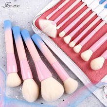 14Pcs/set Gradient Handle Makeup Brushes Soft Synthetic Hair Foundation Power Brush Set Facial Make Up Tools Cosmetic 2024 - buy cheap