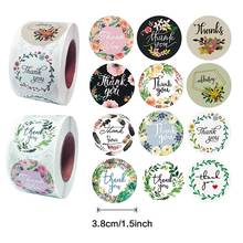 500pcs Pretty 3.8cm Flower Round Thank You Seal Sticker Gift Packing Decration for Kids DIY Diary Scrapbooking Stationery 2024 - buy cheap