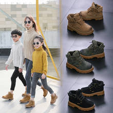 Autumn Winter Chirldren Snow Boots Boys & Girls Shoes Fashion Genuine Leather Ankle Boots For Kids And Adult Eur Size 26-41 2024 - buy cheap