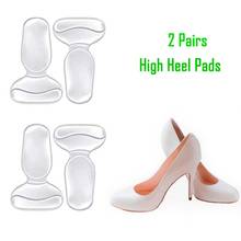 2 Pairs High Heel Cushion Silicone Shoe Pads Anti-Slip Heel Grips Inserts Liners Foot Insoles for Women Back of Heel Protector 2024 - buy cheap
