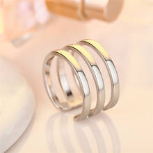Nova moda senhora multi-camada anéis de dedo para jóias femininas na moda prata chapeado meninas anel feminino acessórios 2024 - compre barato