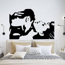 Passion Kiss Wall Sticker Love Couple Romantic men and women Wall Stickers Vinyl Art Mural Bedroom Decoration Accessories C058 2024 - buy cheap