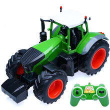 1/16 rc simulador de caminhão agrícola 2.4 ghz controle remoto rc caminhão reboque trator fazenda veículo de construção brinquedo para crianças 2024 - compre barato