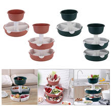 Hot Pot Platter Multi-tier Vegetable Fruit Drain Basket Rotary Food Tray 2024 - buy cheap