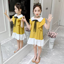 Dress For Girls Summer Kids Princess Dress Doll Collar Sleeveless Girls Party Dress Teen Girls Clothes 4 6 7 8 9 10 11 12 Years 2024 - buy cheap