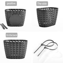 Children'S Bike Basket Plastic Easy Installation Bicycle Bag Kids Scooter Handle Bar Basket With Bracket Bike Accessories 2024 - buy cheap