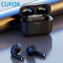 CUFOK-auriculares TWS con Bluetooth para deporte inalámbrico, dispositivo de audio de alta fidelidad, compatible con cargador inalámbrico 2024 - compra barato