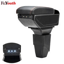 Armrest Box For Peugeot 207 206 2006-2013 USB Charging LED Light Car Arm Rest Rotatable Centre Console Storage Box Car Styling 2024 - buy cheap