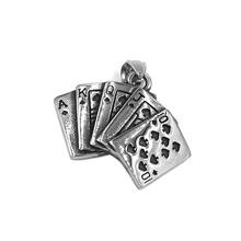 Poker reta flush spades pingente de aço inoxidável jóias casino jogando cartões biker pingente colar para o sexo masculino swp0520a 2024 - compre barato