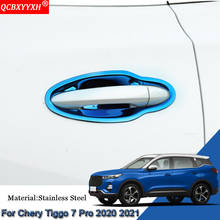 Cubierta de mango de lentejuelas para puerta Exterior de coche, pegatinas de marco, accesorios de automóviles para Chery Tiggo 7 Pro 2020 2021 2024 - compra barato