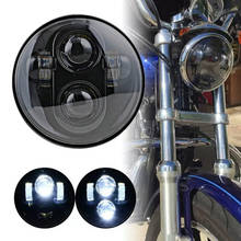 Farol para moto r novo, 5 3/4 ", para modelos de rua 3/4 moto, com led, para softail dyna e sportster 2024 - compre barato