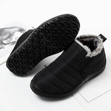 Botas de inverno para homens botas de neve à prova dwaterproof água sapatos de inverno mais tamanho unisex deslizamento tornozelo botas de inverno 2024 - compre barato