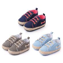 Newborn Shoes Infant Baby Girls Boys Soft Sole Anti Slip Flats Canvas Sneakers Shoes Fashion Casual First Walkers 2024 - buy cheap