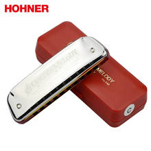 Hohner Golden Melody-armónica diatónica de 10 agujeros, arpa azul, Gaita, estándar, con caja roja 2024 - compra barato