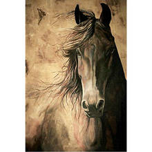 Diy Алмазная картина животное лошадь 5D полная Алмазная вышивка крестиком абстрактная лошадь горный хрусталь мозаика домашний декор 2024 - купить недорого