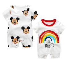 Mickey Baby Rompers New Born Baby Girls Clothes Baby Boy Onesie Infant Jumpsuit Cartoon Roupas Boys Rompers 2024 - buy cheap
