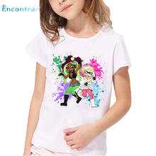 Camiseta divertida con estampado de Splatoon y Inkling para niños, Tops de manga corta de verano, ropa bonita para bebés y niños 2024 - compra barato
