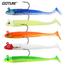 Goture 5pcs 20g 108mm Fishing Lures Swimbait Lead Jig Head High Quality Durable PVC Tail Searchbait including luminous lure 2024 - buy cheap