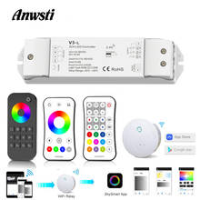 Controlador LED RGB Wifi 12V 24V 36V CC RF 2,4G Control remoto inalámbrico controlador Wifi inteligente para tira LED CCT RGB de un solo Color 2024 - compra barato