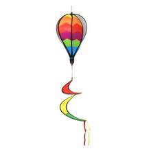 Outdoor Hanging Rainbow Color Hot Air Balloon Rotating Wind Strip Windmill Park Attractions Decoration Pinwheel 2024 - buy cheap