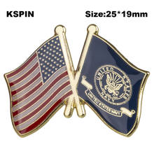 Insignia de la amistad de EE. UU. Y la Marina broche con forma de bandera nacional Pin de solapa Pin de viaje internacional Pins colecciones XY0656 2024 - compra barato