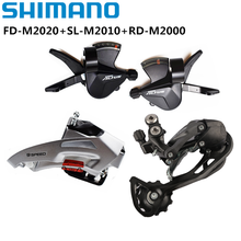 Shimano kit de marchas e desviador com 4 peças, desviador frontal 9s e esquerdo 2s para bicicleta de montanha 2024 - compre barato