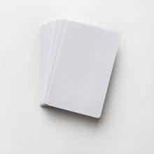 50 xglossy branco em branco inkjet impressão pvc cartão de identificação plástico à prova dwaterproof água cartão de visita nenhum chip para epson para canon impressora 2024 - compre barato