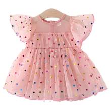Vestido de princesa de verano para niña, Vestidos de Minnie Dot para recién nacido, fiesta de cumpleaños, tutú, ropa infantil 2024 - compra barato