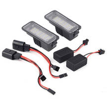 2Pcs Car LED Number License Plate Lights for Skoda Superb Seat Altea Exeo Ibiza 2024 - buy cheap