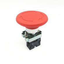 1 шт. XB2 BS642 Красной грибовидной головкой аварийной остановки кнопочный переключатель поворот для Деактивации 1 NC поворот сбросить 22mm монтажное отверстие 2024 - купить недорого