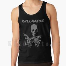 Discharge - Protect And Survive - Skull - Protest And Survive tank tops vest sleeveless Discharge Punk Crust D Beat 2024 - buy cheap