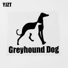 YJZT 16.3CM×13.9CM Creative Graphical Animal Greyhound Dog Vinyl Decal Car Sticker 8C-0587 2024 - buy cheap