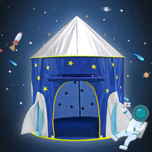 Tenda infantil portátil com espaçonave de 3 in1, tenda para crianças engatinhando no túnel, brinquedo de piscina de bolinhas 2024 - compre barato
