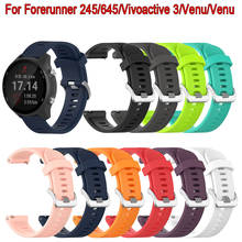 Smart Watch band For Garmin Forerunner 245 645 Vivoactive 3 Music Venu Samsung Galaxy Watch 42mm Silicone Bracelet Wristband 2024 - buy cheap