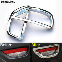 Car body ABS Chrome cover trim back tail rear fog light lamp frame stick part 2pcs for Renault Captur 2015 2016 2017 2024 - buy cheap