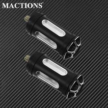 2PCS Motorcycle CNC Shifter Nail Shift Pegs Black For Harley Sportster 883 1200 Dyna Softail Touring Street Glide Chopper FLHR 2024 - buy cheap