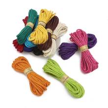 10M Color Hemp Rope DIY Craft Supplies Knitting Bouquet Packaging Decoration Cords Kindergarten Handwork Arts Craft Materials 2024 - buy cheap