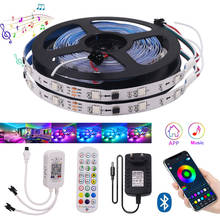 12V WS2811 Dream Color LED Strip Bluetooth Music RGB Smart Light Individually Addressable Ribbon Flexible Waterproof Tape Diode 2024 - buy cheap