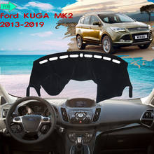 Alfombra para salpicadero de Ford KUGA, cubierta protectora para evitar la luz, accesorios para coche, 2013, 2014, 2015, 2016, 2017, 2018, 2019 2024 - compra barato