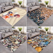 Alfombra grande con estampado de piedra 3D para sala de estar, alfombrilla antideslizante lavable, para entrada del hogar, decoración de dormitorio de niños, grande 2024 - compra barato