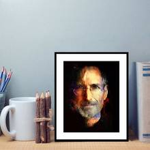 Steve Jobs-impresión artística en lienzo para decoración del hogar, póster de pared, imagen artística para conmemorar, sala de estudio 2024 - compra barato