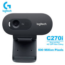 Оригинал Logitech C270i IPTV HD 720p веб-камера Встроенный микрофон с USB2.0 Мини Компьютерная камера для ПК ноутбука видеозвонка 2024 - купить недорого