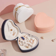 Heart-shaped Jewelry Box Top Grade Earring Ring Storage Case Portable Display Holder Women Best Gift 2024 - buy cheap