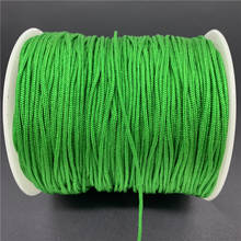 Cordão de nylon verde para macrame, 0.5/0.8/1.0mm, várias cores, macramé,, pulseira trançada, faça você mesmo, com borlas, para chamballa 2024 - compre barato