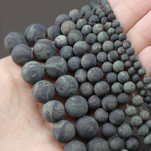 Hesiod 4/6/8/10/12mm Natural Matte Green Labradorite Stone Bead Round Beads for Jewelry Making 15'' Strand DIY Bracelet 2024 - buy cheap